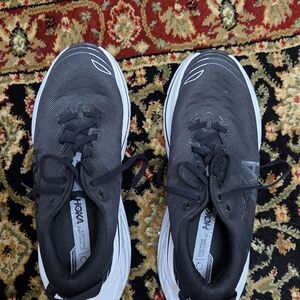 Hoka Black and White Women's Sneakers